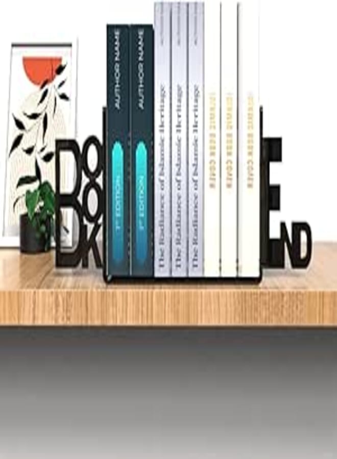 " Desk Book Organizer 36 cm - Modern Design Decorative Office BOOK & END Elegant Acrylic Book Holder Shape